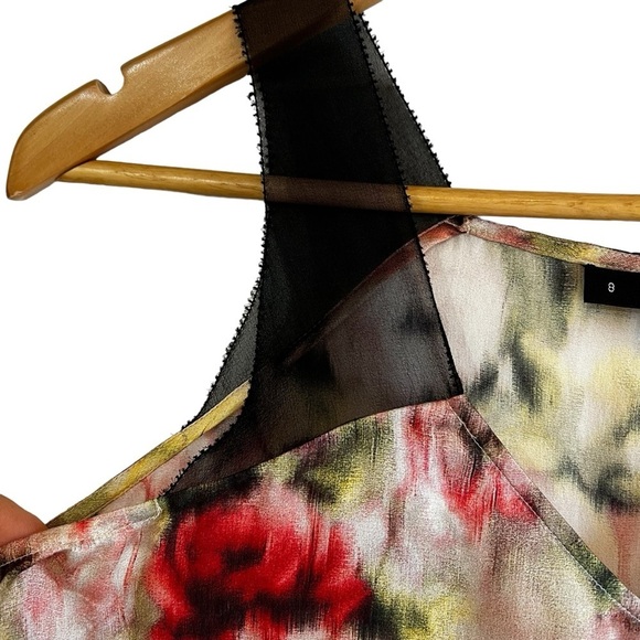 Saba silk tie front delicate sleeveless floral print blouse excellent condition - Picture 5 of 10